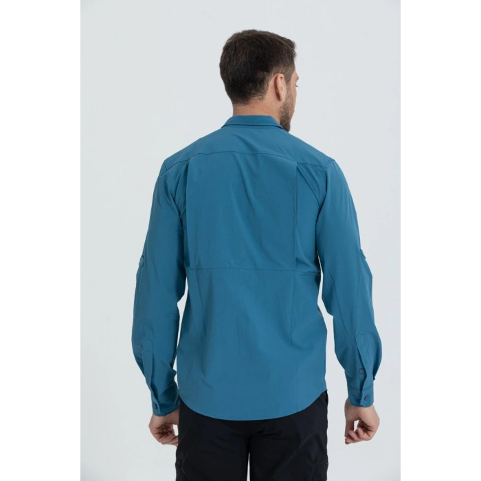 Likralı Olimpos TAKTİK KORUMA GÖMLEĞİ Outdoor Gömlek Cascades Explorer Turkuaz