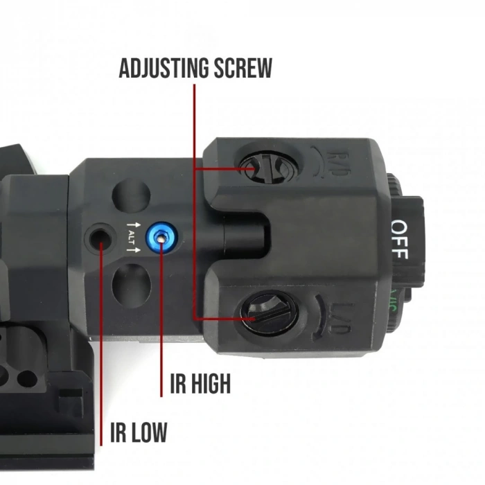 MAWL-C1+ Metal KASA -FENER YEŞİL LAZER -VIS LED/VIS LAZER/IR LAZER/IR LED Lazer İşaretleyici Airsoft
