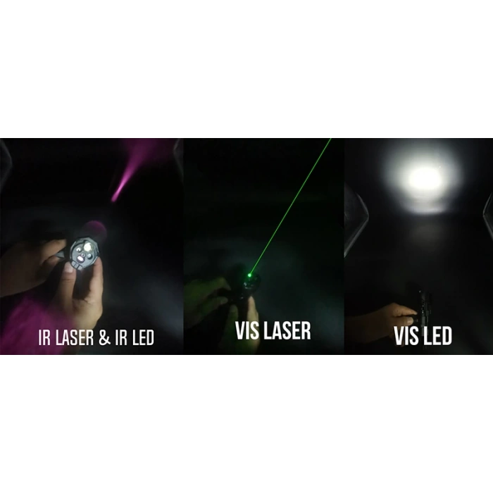 MAWL-C1+ PLASTİK KASA -FENER YEŞİL LAZER -VIS LED/VIS LAZER/IR LAZER/IR LED Lazer İşaretleyici Airsoft