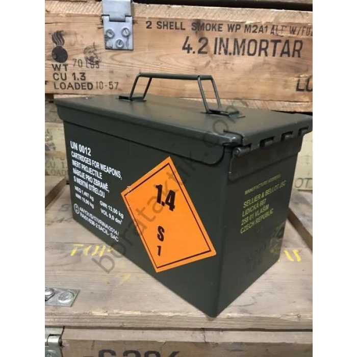 Mermi Sandığı Metal Muhimmat Kutusu