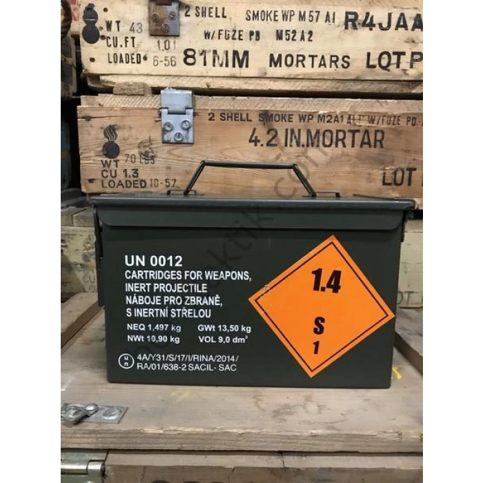 Mermi Sandığı Metal Muhimmat Kutusu