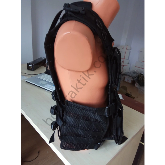 MPT55 Hücum Yeleği Fileli Siyah (Sig HK33 Uyumlu Plakalıklı )