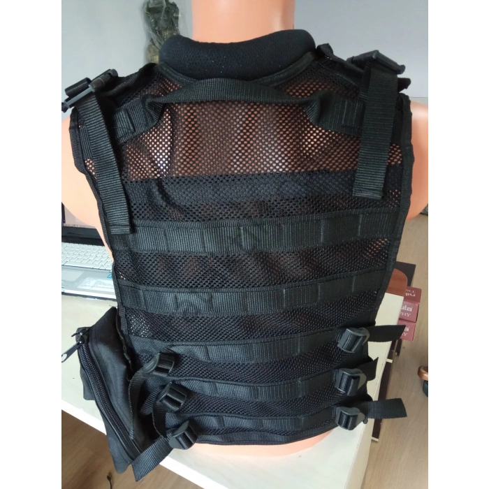 MPT55 Hücum Yeleği Fileli Siyah (Sig HK33 Uyumlu Plakalıklı )