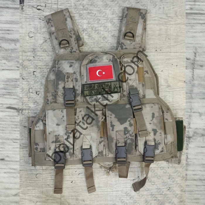 MPT76 G3 Hücum Yeleği JANDARMA Kamuflaj (Plakalıklı)