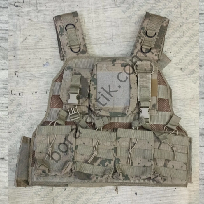 MPT76 G3 Hücum Yeleği JANDARMA Kamuflaj (Plakalıklı)