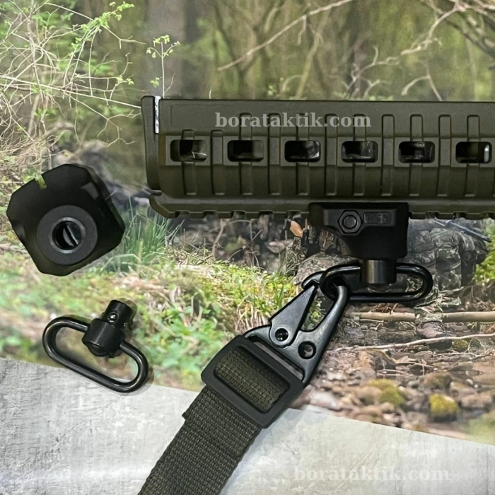 MPT76 - MPT55 Kayış 22mm QD ray aparatı 360 Döner Bas Çıkarlı Adaptör