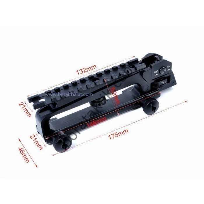 MPT76-MPT55 M16 M4 Safir Bora Raylı Dürbün Kızağı Taşıma Kolu
