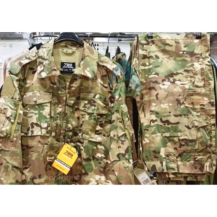 Multicam Airsoft USA Kamuflaj Takım Gömlek Pantolon 729