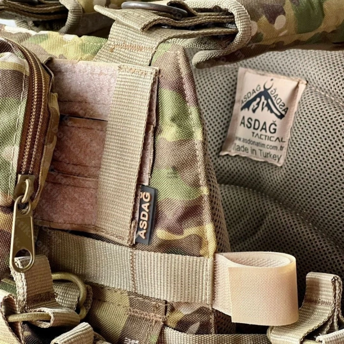 Multicam Asdağ Hücum Yeleği HK33 Mpt76 MPT55 Ak47  (Plakalıklı)