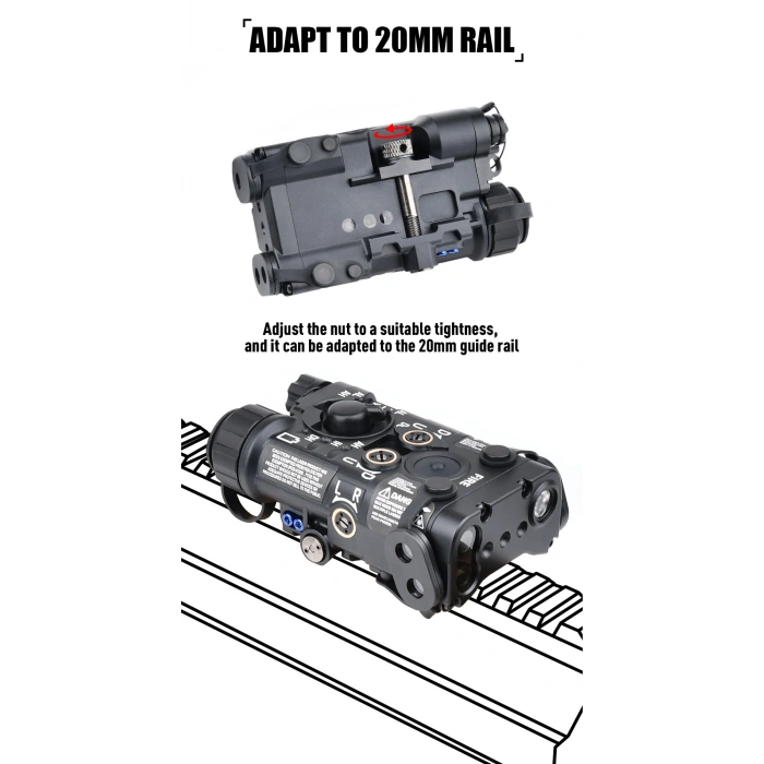 NGAL -Metal Kasa Next Generation Aiming Laser IR YEŞİL LAZER Airsoft