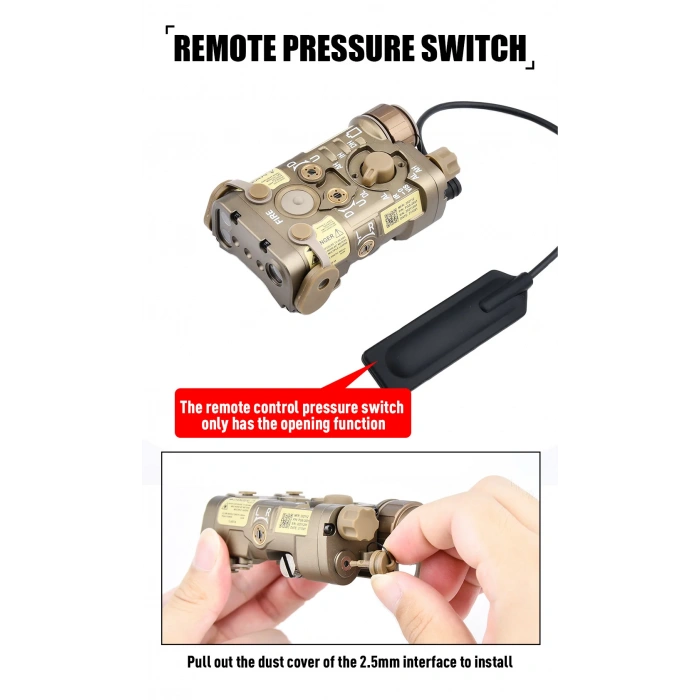 NGAL -Metal Kasa LAZERLİ FENER + M600C TÜFEK FENERİ IR YEŞİL LAZER Airsoft SET