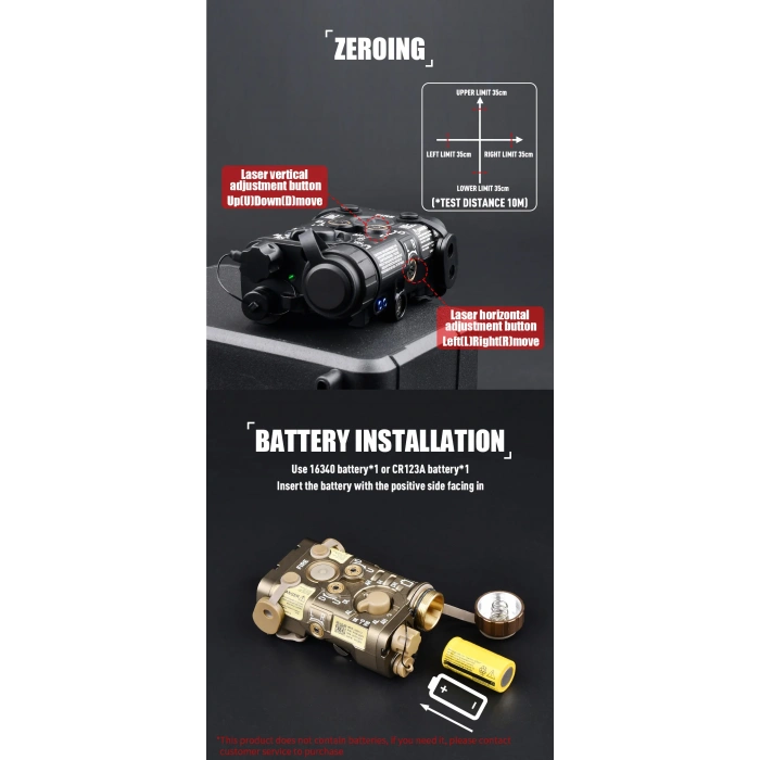 NGAL -Metal Kasa LAZERLİ FENER + M600C TÜFEK FENERİ IR YEŞİL LAZER Airsoft SET