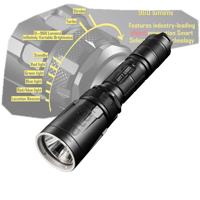 Nitecore SRT7 Taktikal Fener 960 Lümen