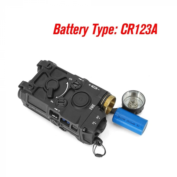 OGL EOTECH REPLICA METAL LASER + FLASHLIGHT WIRED CHARGEABLE BATTERY, Tactical OGL Laser Sight for Airsoft Lazer Pointer Made of Metal CNC