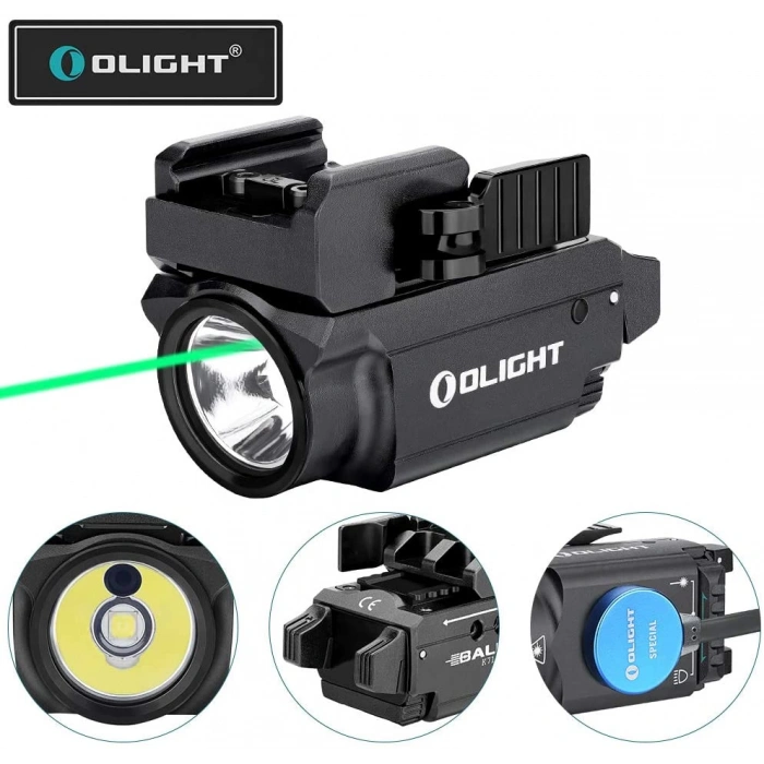 OLIGHT Baldr Mini 600 Lümen Yeşil Lazerli Profesyonel Silah Fener ve Lazeri Siyah OLIGHT Baldr Mini 600 Lümen Yeşil Lazerli Profesyonel Silah Fener ve Lazeri Siyah Orjinal