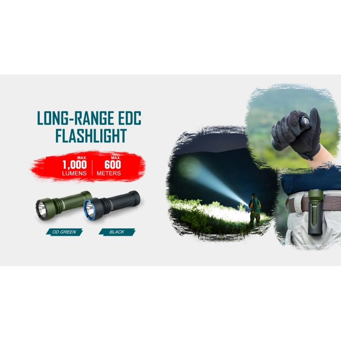 OLIGHT Javelot Tac M 1000 Lumens Tactical Kablolu Şarjlı Tüfek Feneri, Mlok Rail Mounted Rechargeable Weaponlight with 600 Meters Long-Range Distance, Removable Slide Rail Mount and Remote Pressure Switch (Black) Orjinal