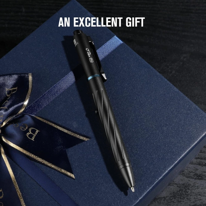 OLIGHT OPen Pro 120 Lumens LED Fener ve Lazerli Kalem, EDC Kalem Şarjlı ,Yeşil Lazerli ,Pen Light with Green Beam, Rechargeable EDC Flashlight for Writing, Work, Adventure, Professional Business Gift(Black)