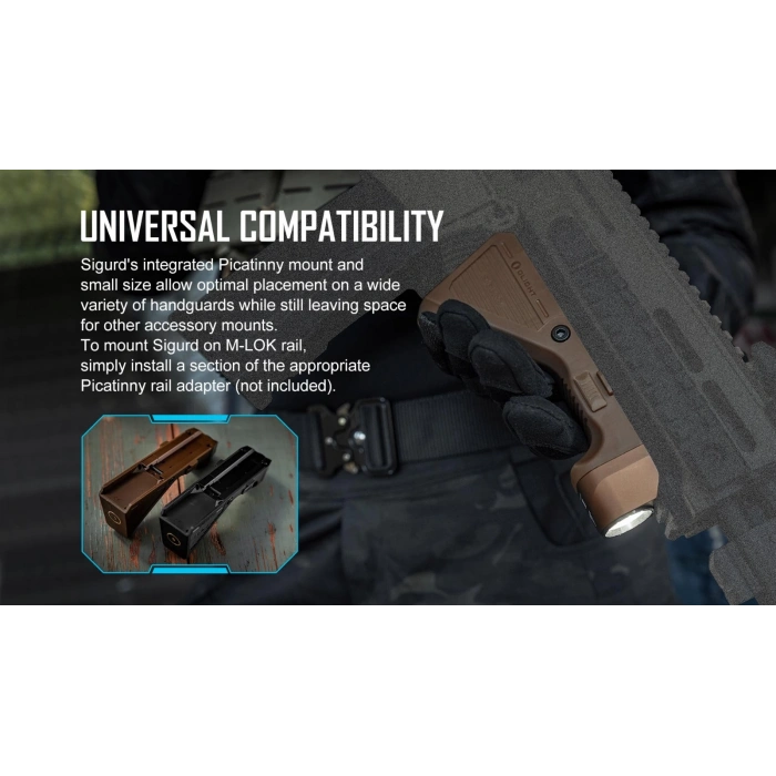 Olight Sigurd 1450 Lumen 250m Original Black Color