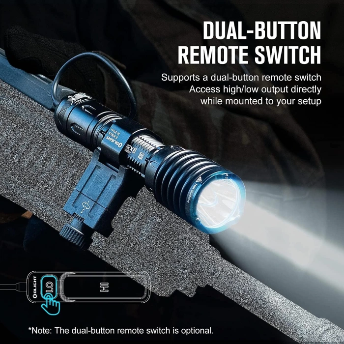 OLIGHT Warrior X 3 2500 Lumens Rechargeable Tactical Flashlight 560 Meters Beam Distance, High-Performance Magnetic Charging Flashlight with Dual Buttons for Outdoor Rescue, Hunting, Search