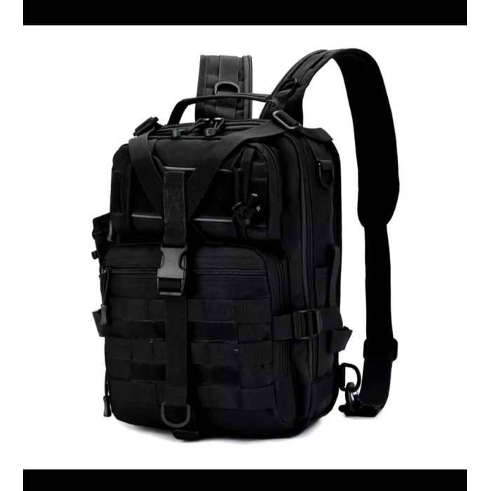Omuz Çantası 20 Litre Büyük Boy Suluk cepli ,Çapraz Çanta,Taktik Yan Çanta 30x22cm