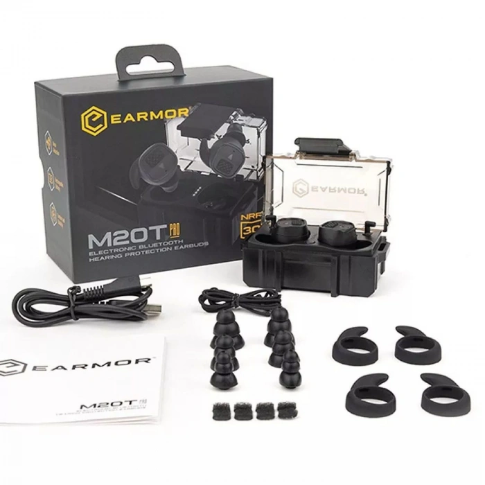 Opsmen Earmor Earbuds M20T Pro BLACK Kablosuz Bluetooth Atış Kulaklığı Kulak Koruma Siyah