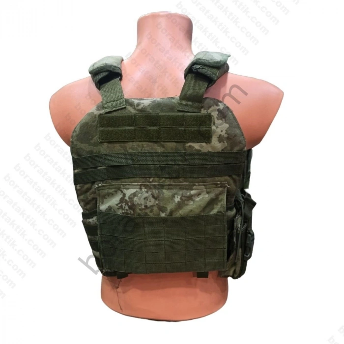 Özel Dikim Fırtına Hücum Yeleği Yeni Kamuflajlı HK33 MPT55 (Plakalıklı)