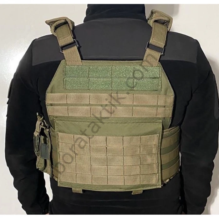 Özel Dikim Haki Hücum Yeleği HK33 Mpt76 Ak47 (Plakalıklı)