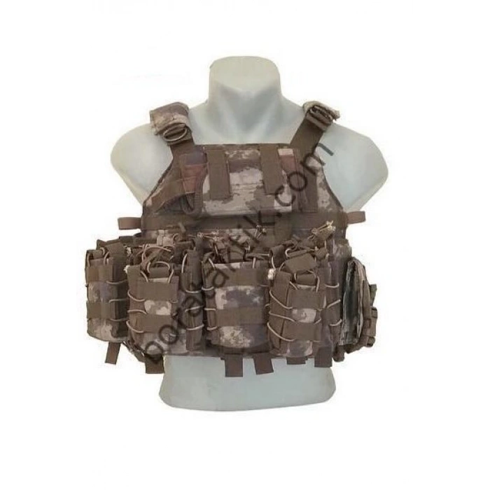 Özel Dikim Hücum Yeleği Özel Harekat Sig-HK33-Mpt-Ak47 (Plakalıklı)