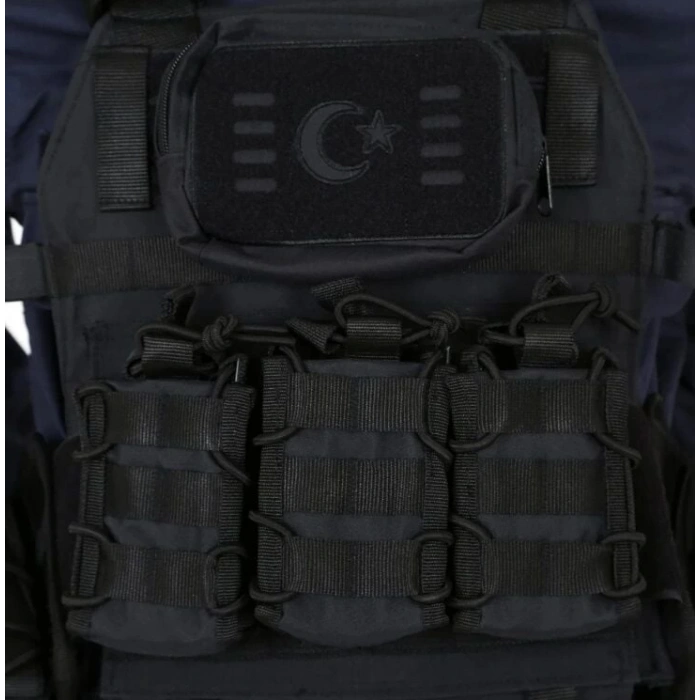 Özel Dikim Siyah Hücum Yeleği 5.56-7.62 12 kalibre 36 kalibre 20 kalibre Hücum Yeleği (Plakalıklı)