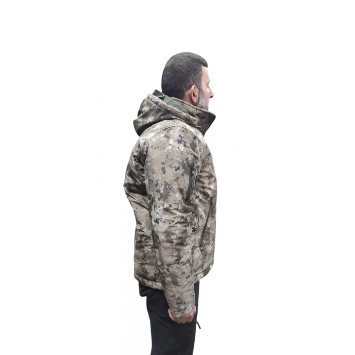 ÖZEL HAREKAT SOFTSHELL ELYAF DOLGU MONT SU GEÇİRMEZ A KALİTE