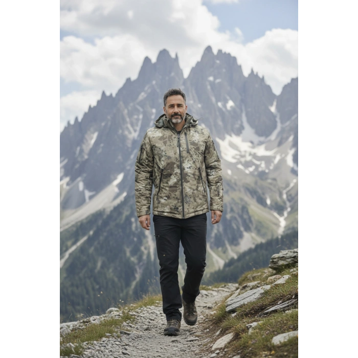 ÖZEL HAREKAT SOFTSHELL ELYAF DOLGU MONT SU GEÇİRMEZ A KALİTE