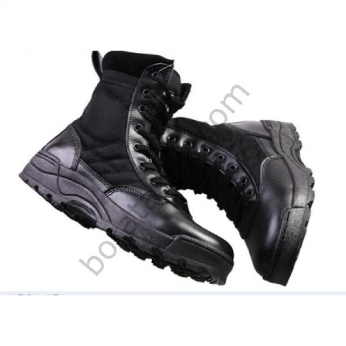 PARAŞÜT ASKERİ BOT FERMUARLI SİYAH