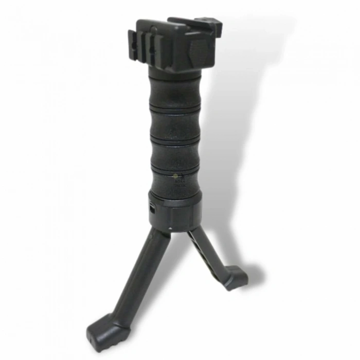 Plastik Bipod Çatalayak DÜĞMELİ Siyah ( Hızlı Sökülebilir )