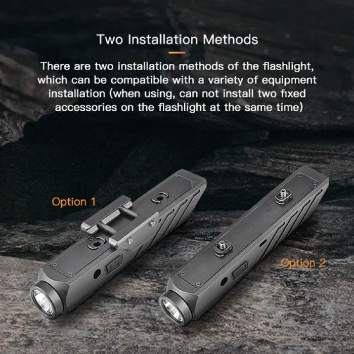 Richfire 1700 Lümen Tüfek Lazeri Yeşil + Fener Kombo Green Laser Light Laser Tactical Flashlight White Light Combo IP66 Waterproof Outdoor Light