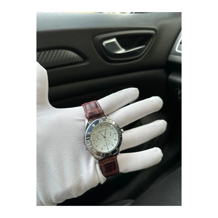 Şarj Edilebilir Çakmaklı Metal Kasa Deri Kordon Erkek Kol Saati