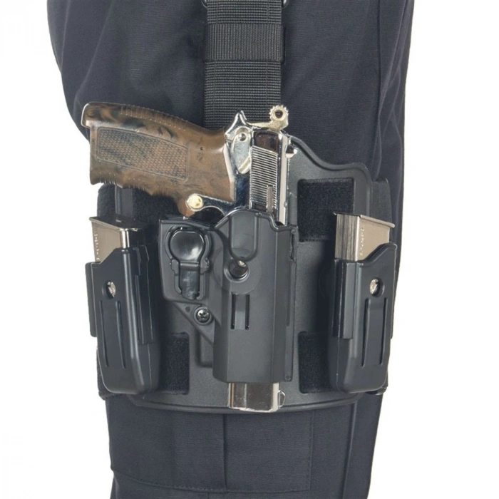 SARSILMAZ SAR9 POLİMER Siyah Bacak Kılıfı CIRTLI KLİPSLİ