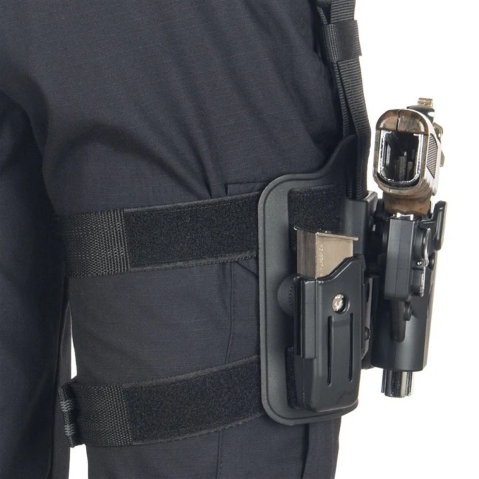 SARSILMAZ SAR9 POLİMER Siyah Bacak Kılıfı CIRTLI KLİPSLİ