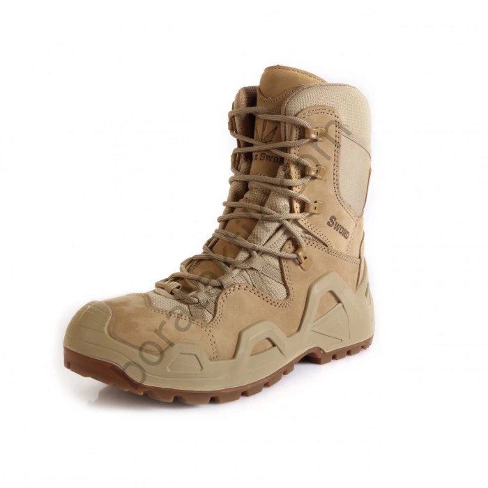 Single Sword TAKTİK ASKERİ BOT ÇÖL RENGİ (Fermuarlı)