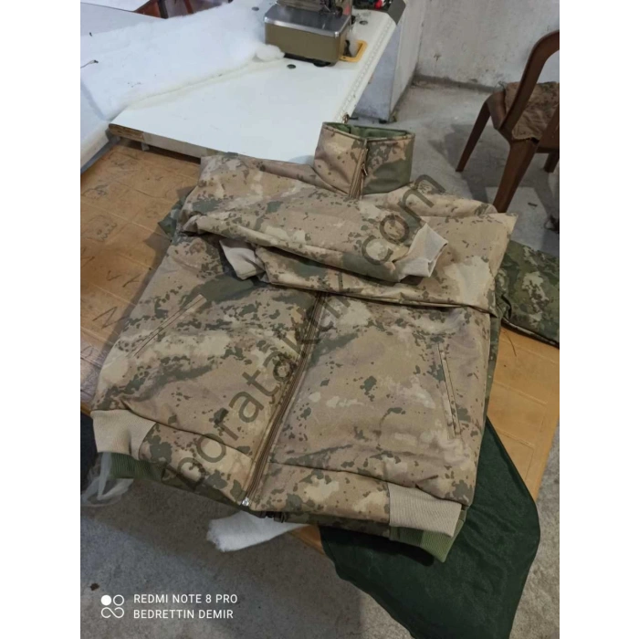Şişme Mont Jandarma Kamuflaj