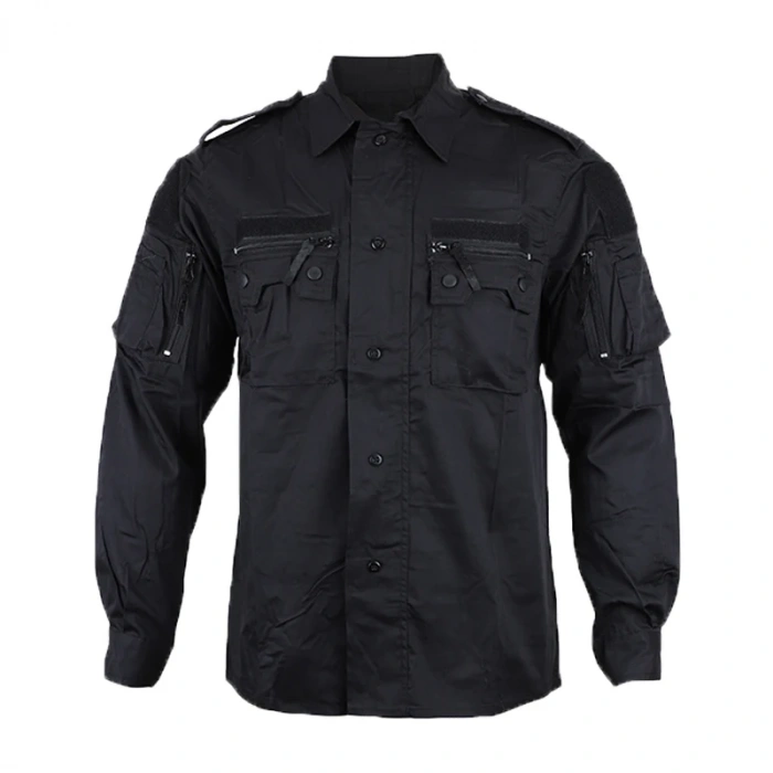 SİYAH TAKTİK OPERASYON GÖMLEK PANTOLON SET Takım F16