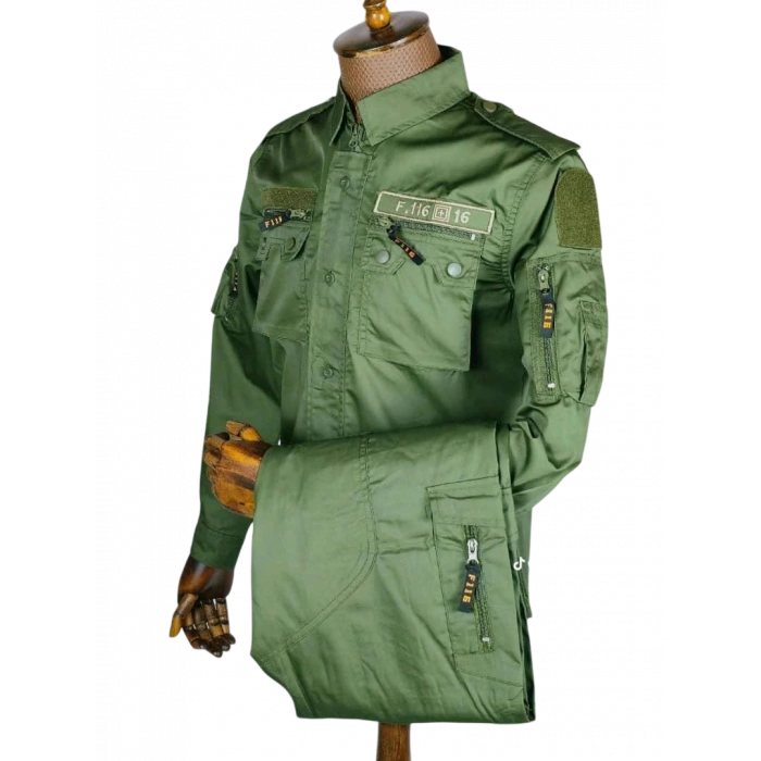 HAKİ TAKTİK OPERASYON GÖMLEK PANTOLON SET Takım F16