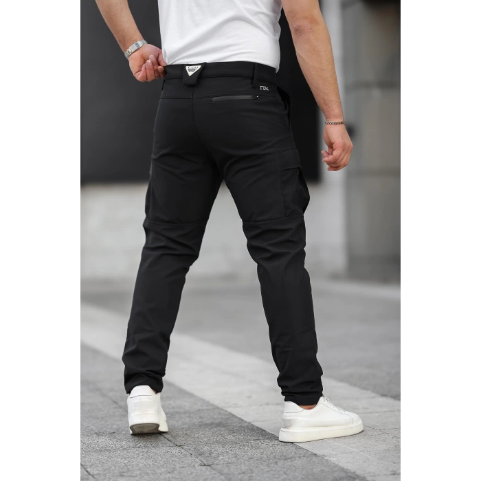 Softshell Kışlık Pantolon,Siyah, Su ve Rüzgar Geçirmez Polarlı,Motorcu Pantolonu,Balıkçı pantolonu