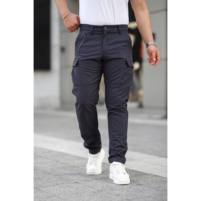 Softshell Kışlık Pantolon,Siyah, Su ve Rüzgar Geçirmez Polarlı,Motorcu Pantolonu,Balıkçı pantolonu