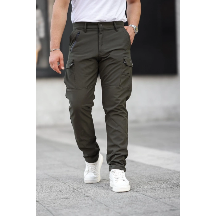 Softshell Kışlık Pantolon,Siyah, Su ve Rüzgar Geçirmez Polarlı,Motorcu Pantolonu,Balıkçı pantolonu