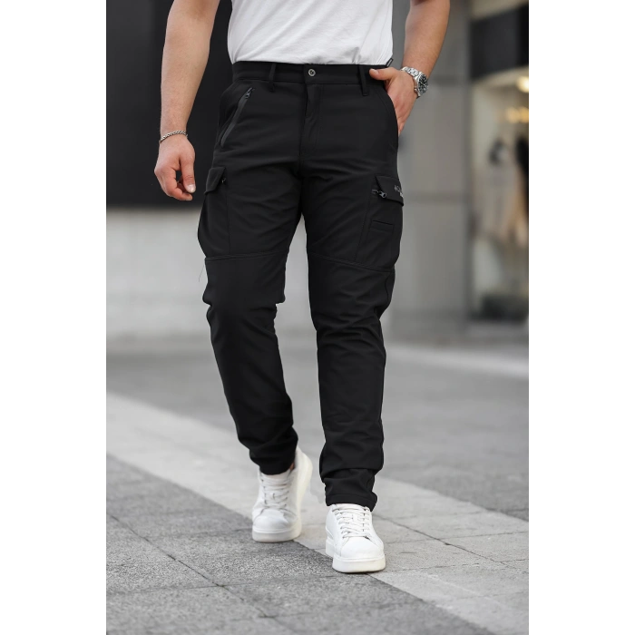 Softshell Kışlık Pantolon,Siyah, Su ve Rüzgar Geçirmez Polarlı,Motorcu Pantolonu,Balıkçı pantolonu