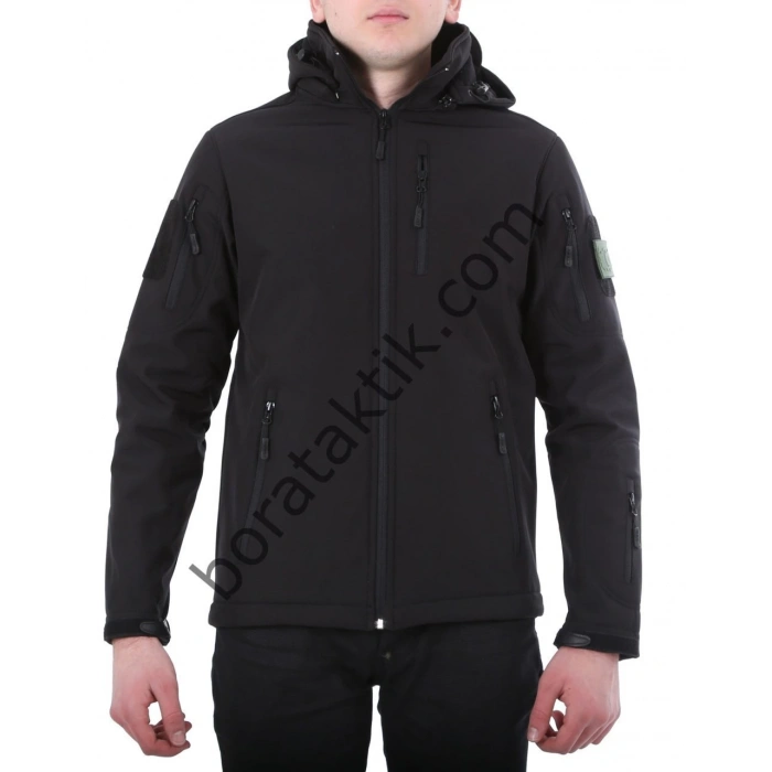 Siyah TAKTİK Softshell Mont