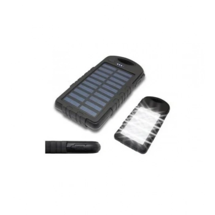 Solar 10.000 Mah Güneş Enerjili El Fenerli Powerbank