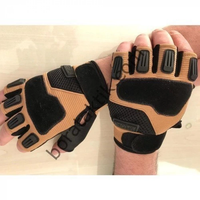 Special Askeri Kısa Eldiven ÇölRengi