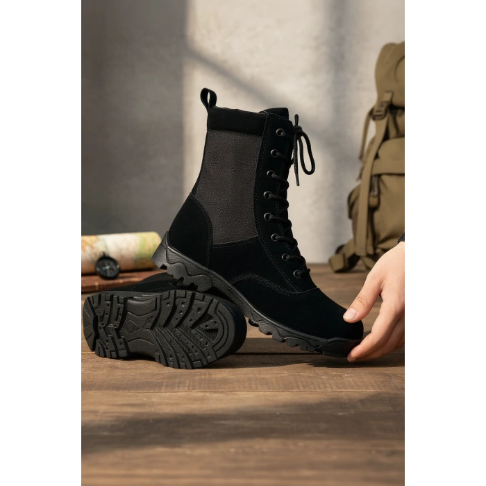 Special Tactical Siyah Mevsimlik Safari Tactical Uzun Bot