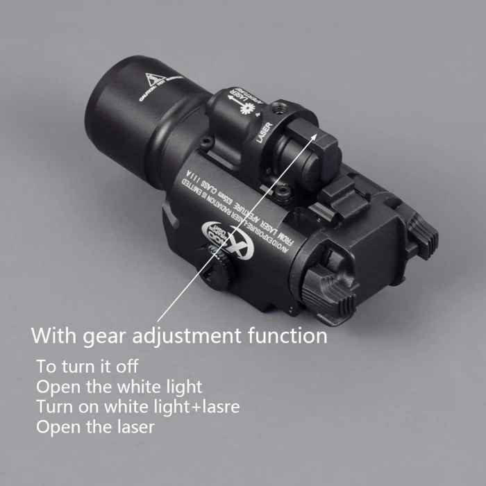 Surefire X400 ULTRA METAL YEŞİL LAZERLİ 150 LUMEN TAKTİK TABANCA TÜFEK FENERİ REPLİKA